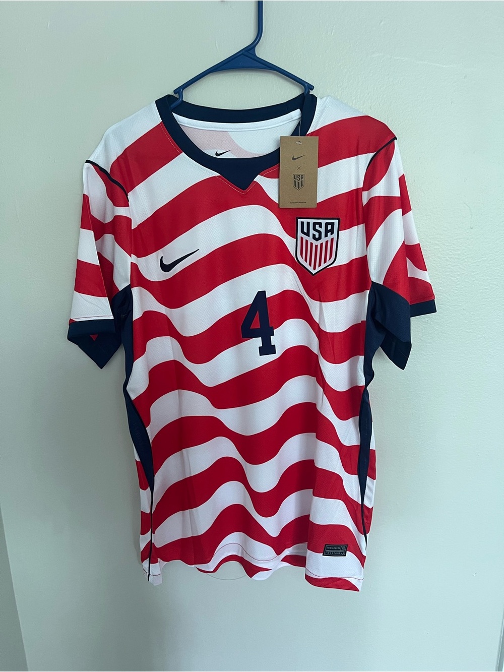 Nike USA Soccer Jersey Red, White & Navy Tyler Adams NWT